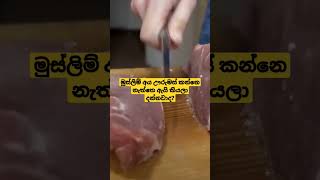 මුස්ලිම් අය මස් කන්නෙ නැත්තෙ ඇයි?