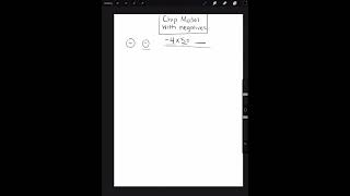 Chip model in multiplication using negatives