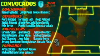 convocados de Ecuador eliminatorias