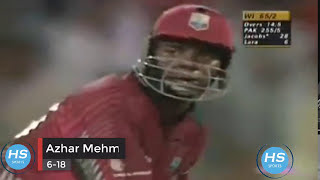 Azhar Mehmood 6-18 vs West Indies at Sharjah 1999