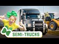 FULL EPISODE | Semi-Trucks & Big Machines | Season 1 of Brecky Breck's Field Trips