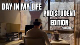Realistic day in the life of a PhD student: routine, research, gym, & life vlog | PhD Diaries #01