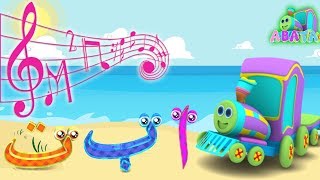 Sea Arabic Alphabet Song Cartoon 3D Animation With Battar Hijaiyah Trains For Children and Kids