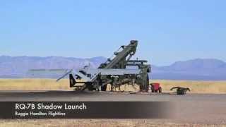 Launch of an RQ-7B Shadow from Ruggie Hamilton Army Airfield, Ft Huachuca, Az