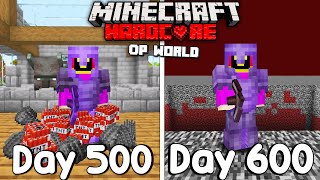 I Survived 600 Days In HARDCORE Minecraft...