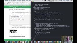 Array Binary Search Tree Practice