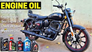 Engine Oil Change Interval, Engine Flush & Myths on Bike Engine Oil