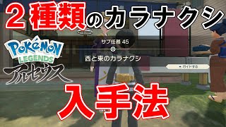 【サブ任務45】『西と東のカラナクシ』攻略【ポケモンレジェンズアルセウス】