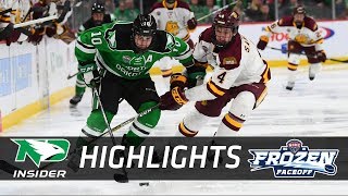 North Dakota vs. Minnesota Duluth | NCHC Frozen Faceoff | UND Hockey Highlights | 3/17/18