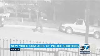 Video shows man point weapon at LAPD officers in Arleta before OIS