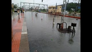 Heavy rains in Valsad hit railway station and train services