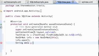 Android Application Development Tutorial 119 Setting up method to Read SQLite
