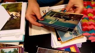 #51 ASMR Organizing greeting and postcards-silent