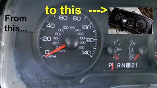 Ford Crown Vic \u0026 P71/P7B instrument cluster removal and restore