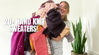 My Entire HAND KNIT Sweater Collection!