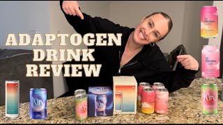 My HONEST review of non-alcoholic seltzers | adaptogen drinks | drinks for reducing stress