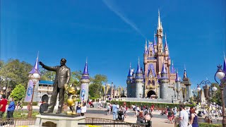 A Morning Walk Around Magic Kingdom 2021 in 4K | Walt Disney World Orlando Florida March 2021