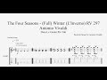 Antonio Vivaldi - The Four Seasons (Full) Winter (L'Inverno) RV 297 - Guitar Tutorial + TAB