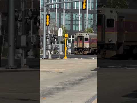 MBTA Silver Line XDE60 And Commuter Rail - YouTube