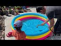 Inflatable 3-ring pool Unboxing and Review | Best pool for 2 to 5 yr. Old Kids | Best Pool For Kids