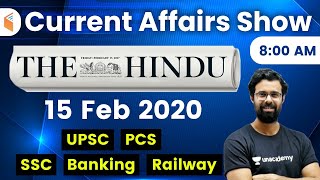 8:00 AM - Daily Current Affairs 2020 by Bhunesh Sir | 15 February 2020 | wifistudy