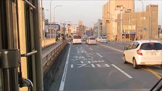 大分バス12777　大分駅前6→海原橋→鶴崎支所前　前面展望動画