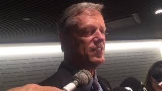 Massachusetts Gov. Charlie Baker voting no on Question 1 on nurse staffing