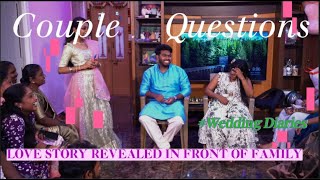 Couple Questions Game at Sangeeth | How Well Do We Know Each Other? Love story finally revealed