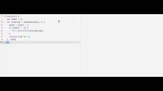 JavaScript Interview Question on IIFE and setInterval function
