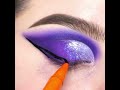 Long purple eyes #beautytips