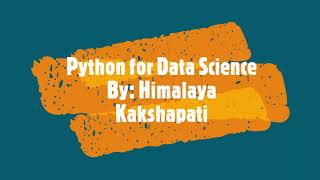 Python for Data Science: Lesson 1 - Object oriented concepts