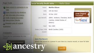 Social Security Death Index: Uncovering Hidden Clues | Ancestry