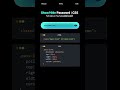 Show/hide password short #coding #css #webdesign