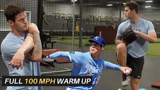 Royals Starter Cole Ragans 100 MPH Warmup Routine