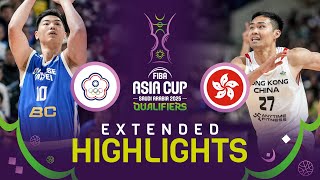 Chinese Taipei v Hong Kong | Extended Highlights | FIBA Asia Cup 2025 Qualifiers