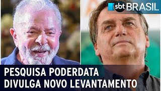 Pesquisa PoderData: Lula tem 43%, ante 37% de Bolsonaro no 1º turno | SBT Brasil (14/09/22)