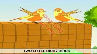 Two Little Dicky Birds Nursery Rhyme In English | Children Rhymes