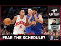 Should the Toronto Raptors be afraid of their difficult schedule? Plus, Jamal Shead expectations!