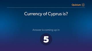 Currency of Cyprus is?   Countries and Currencies Quiz