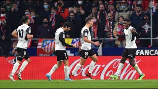 Atletico Madrid 3:2 Valencia | Spain LaLiga | All goals and highlights | 22.01.2022