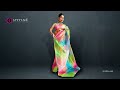 sttylme rainbow organza saree