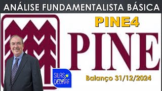 PINE4 - BANCO PINE S/A. ANÁLISE FUNDAMENTALISTA BÁSICA. PROF. SILAS DEGRAF