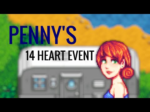 Stardew Valley 1.4 - Penny's 14 Heart Event All Choices