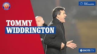 TOMMY WIDDRINGTON POST-MATCH: Tamworth (H)