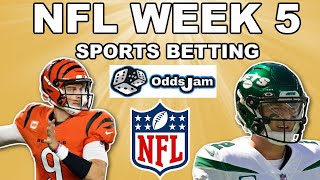 NFL Week 5 Sports Betting with OddsJam!