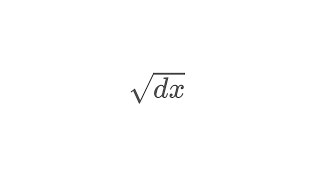 square root dx