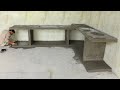 Concrete Kitchen Table Monolithic | How To Construction, New Looks & Stylish kitchen Design