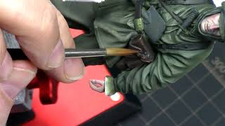 Dragon 1/16 SCHUTZE (KAMPFGRUPPE HANSEN 1944) Part 3 Painting the uniform and leatherwork