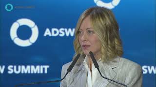 L’INTERVENTO IN ITALIANO DI GIORGIA MELONI AL ADSW SUMMIT DI  ABU DHABI