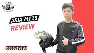 Review Mũ bảo hiểm 3/4 ASIA MT115 | Mũ bảo hiểm 3/4 giá rẻ